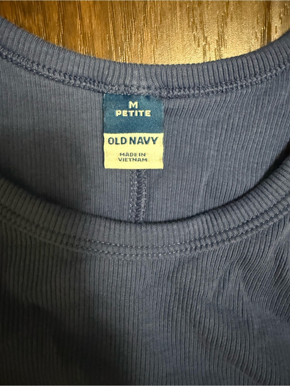 Old Navy Blue Ribbed Mini Dress - Picture 2 of 3